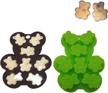 keepingcoox gummy bear moulds for kids, bigger & wider, set of 2, teddy bear fondant/gum paste/cake, candy, sweets, chocolate silicone moulds & ice cube trays logo