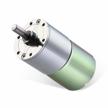 greartisan dc 12v 30rpm gear motor high torque electric micro speed reduction geared motor centric output shaft 37mm diameter gearbox logo
