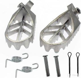 img 1 attached to YOFMOO Stainless Steel Foot Pegs Rest Footpegs for Yamaha PW50 PW80 BW80 DT50 RT100 TTR110 TW200 WR200 XT225 XT250 Motocross Dirt Bike - Compatible and Reliable!