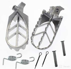 img 2 attached to YOFMOO Stainless Steel Foot Pegs Rest Footpegs for Yamaha PW50 PW80 BW80 DT50 RT100 TTR110 TW200 WR200 XT225 XT250 Motocross Dirt Bike - Compatible and Reliable!