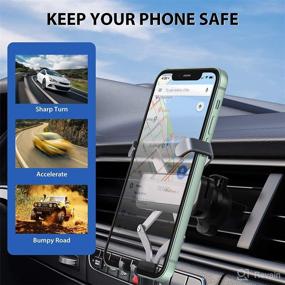 img 1 attached to 📱 Cell Phone Car Cradles, Car Phone Holder, Car Mount for Cell Phone, Cell Phone Accessories, Cell Phone Mount, Anti-Shake Stabilizer Compatible with iPhone 12 11 pro/11 pro max/XS/XR/X/8, Galaxy, Moto and More