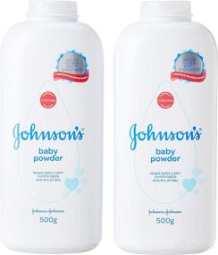 img 2 attached to Johnson's Baby Powder Regular 500gr / 17.6oz (Pack of 2): Gentle and Convenient for Everyday Use