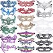 make a dramatic entrance with siquk 20 pieces lace masquerade masks for women - venetian style logo