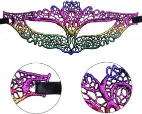 img 3 attached to Make A Dramatic Entrance With SIQUK 20 Pieces Lace Masquerade Masks For Women - Venetian Style