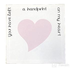 img 1 attached to 📸 Capture the Love: 'You Touched My Heart' Canvas Hand Print Kit - Cherishable Keepsake Gift