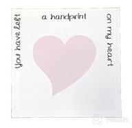 📸 capture the love: 'you touched my heart' canvas hand print kit - cherishable keepsake gift logo
