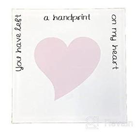 img 3 attached to 📸 Capture the Love: 'You Touched My Heart' Canvas Hand Print Kit - Cherishable Keepsake Gift