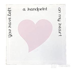 img 2 attached to 📸 Capture the Love: 'You Touched My Heart' Canvas Hand Print Kit - Cherishable Keepsake Gift