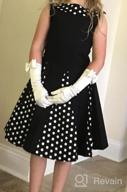 img 1 attached to Adorable BlackButterfly Kids 'Alexia' Vintage Polka Dot 50's Girls Dress: Timeless Style for Fashionable Little Ones review by Khalil Hopp