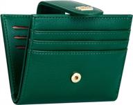 slim women's bifold wallet w/ credit card holder & zipper coin pocket - geead logo