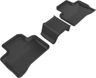 premium all-weather 3d maxpider floor mat: custom fit for mercedes-benz glc-class (x205) - kagu rubber (black) логотип