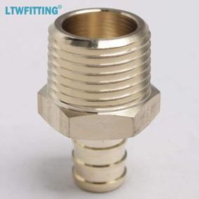 img 2 attached to 1/2-Inch PEX X 1/2-Inch Male NPT Crimp Adaptor Fitting (Pack Of 5) - LTWFITTING Lead Free Brass PEX Adapter