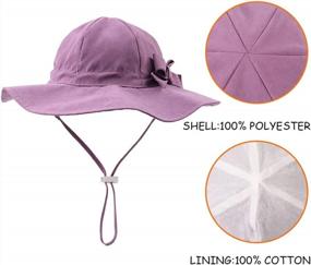 img 2 attached to Adorable Sun Protection For Your Little Girl: Bow Bucket Hat For Infants And Toddlers