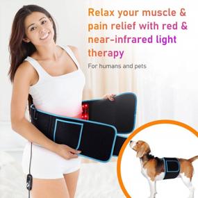 img 3 attached to Red Light Therapy For Body FDA Cleared UNOISETION Red Light Therapy Belt Device For Pain Relief Flexible Wearable Fitness Wrap Belt With Timer For Back Shoulder Joints Muscle Pain Relief (Blue)