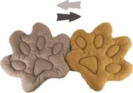 🐾 paw-shaped blanket pad: ideal for cats and dogs up to 15 lbs - switchable, washable & durable - perfect for travel - autumn beige, 24 inches logo