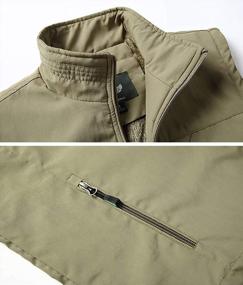 img 1 attached to Fuwenni Men'S Casual Outdoor Work Safari Fishing Travel Photo Fleece Vest Jacket
