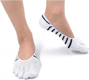 img 2 attached to Comfortable And Secure: Men'S Low Cut Toe Socks For Running, Loafers & Boats