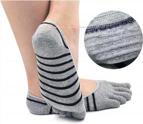 img 3 attached to Comfortable And Secure: Men'S Low Cut Toe Socks For Running, Loafers & Boats