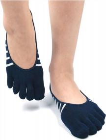 img 1 attached to Comfortable And Secure: Men'S Low Cut Toe Socks For Running, Loafers & Boats