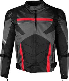 img 1 attached to 🧥 AirTrek Men's Mesh Motorcycle Touring Waterproof Rain Armor Biker Jacket Grey S - Ultimate Protection for Bikers!