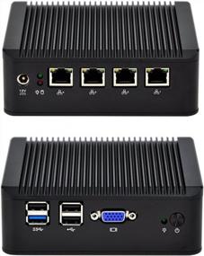 img 4 attached to QOTOM Q190G4-S02 Barebone Industrial PC Gateway Router - Intel J1900, 4 Gigabit NICs, FreeBSD Linux Support (No RAM, No SSD)