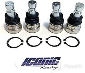 img 2 attached to High Performance Racing Front Ball Joints Set - Upper and Lower Set for Polaris RZR 570 800 900 S 4 XP - Compatible with All Models