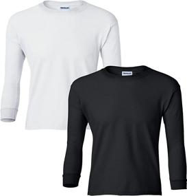 img 1 attached to 👕 Gildan Cotton Sleeve T Shirt Boys' Clothing - Tops, Tees & Shirts (2 Pack)