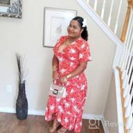 img 1 attached to Chic And Trendy: Miessial Women'S Polka Dot Chiffon Maxi Dress For Summer Beach Days review by Terrance Palau