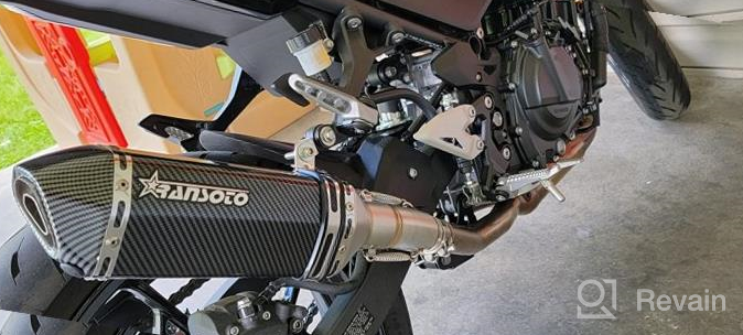 img 1 attached to Kawasaki Ninja 400 Z400 Slip-On Exhaust System Including Muffler For Improved Performance - Compatible With Models From 2018, 2019, And 2020 review by Martin Dosunmu