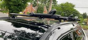 img 6 attached to Aluminum Roof Rack Crossbars For 2017-2019 Jeep Compass With Raised Side Rails - Load Capacity Of 150 Lbs - Perfect For Luggage, Cargo, And Bikes - Compatible With Autosaver88 Crossbars