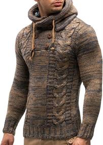img 3 attached to Leif Nelson LN20227 Knitted Pullover Men's Clothing