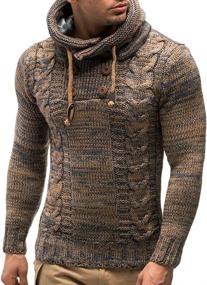 img 4 attached to Leif Nelson LN20227 Knitted Pullover Men's Clothing