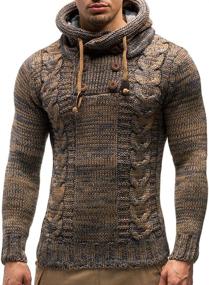 img 2 attached to Leif Nelson LN20227 Knitted Pullover Men's Clothing