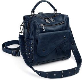 img 4 attached to UTO Backpack Convertible Rucksack Crossbody Women's Handbags & Wallets ~ Fashion Backpacks