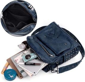 img 1 attached to UTO Backpack Convertible Rucksack Crossbody Women's Handbags & Wallets ~ Fashion Backpacks