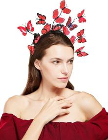 img 2 attached to Coucoland Butterfly Fascinator Headpiece Accessories Women's Accessories : Special Occasion Accessories