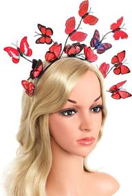 img 1 attached to Coucoland Butterfly Fascinator Headpiece Accessories Women's Accessories : Special Occasion Accessories