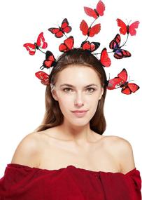 img 3 attached to Coucoland Butterfly Fascinator Headpiece Accessories Women's Accessories : Special Occasion Accessories