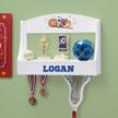 display your winning moments with dibsies personalized trophy and medal holder for multiple sports logo