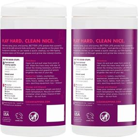 img 3 attached to 🍎 Superior Quality All-Natural Cleaning Wipes - Pomegranate Scented, 140 Count