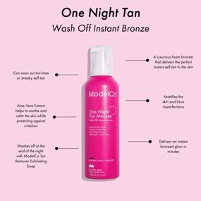 img 3 attached to Get A Perfect Tan In One Night - ModelCo'S Instant Wash-Off Bronzer Mousse For Flawless, Streak-Free Results With Matte Finish