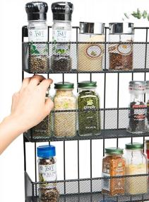 img 3 attached to JackCubeDesign Wall Mount 5 Tier Spice Rack Bottles Holder Display Shelves Organizer For Kitchen Countertop Worktop Restaurant (17.6 X 4.1 X 26.7 Inches) – MK419A.