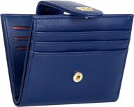 women's slim bifold wallets: geead credit card holder with zipper coin pocket logo