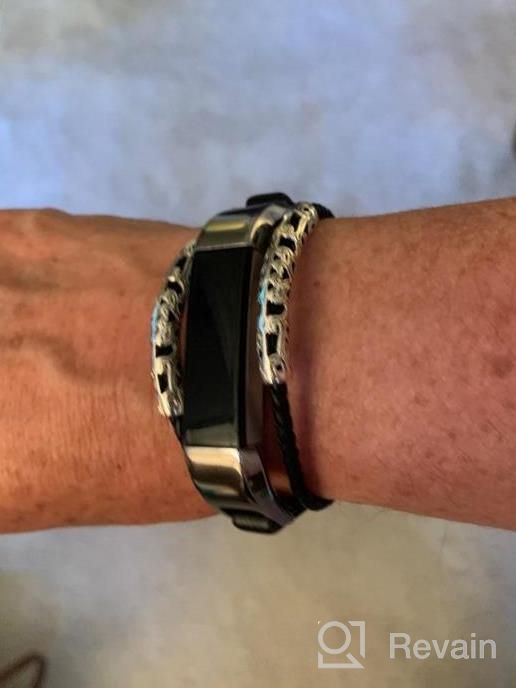 img 1 attached to Upgrade Your Fitbit Style With Bayite Leather Bands, Adjustable And Vintage review by Darryl Montagna