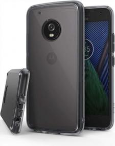 img 4 attached to Protect Your Motorola Moto G5 Plus With Ringke Fusion Clear Case - Smoke Black