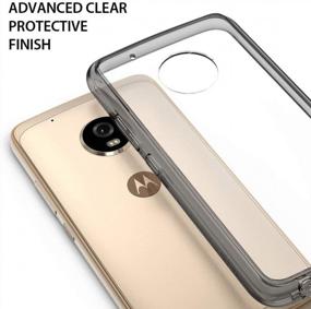 img 3 attached to Protect Your Motorola Moto G5 Plus With Ringke Fusion Clear Case - Smoke Black