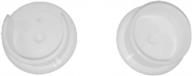 5 pairs qcaa closet pole socket, 1-3/8", plastic, white - made in taiwan logo