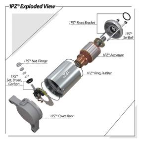 img 3 attached to 🛠️ Starter Motor Replacement 1PZ MS3-Y05 for Yamaha YFM350 Warrior, Moto Big Bear, YFM 350 Raptor 350 (1987-2013), OEM Part Numbers: 1YW-81800-50, 1UV-81800-50, 1UY-81800-51, 1UY-81890-00, 128000-3760