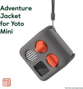img 3 attached to Yoto Mini Adventure Jacket - прочный силиконовый чехол защищает детский мини-плеер Yoto от царапин и повреждений - цвет дождевого облака