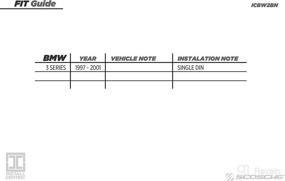 img 1 attached to 🔌 SCOSCHE Install Centric ICBW2BN: Easy BMW 3-Series Aftermarket Stereo Installation Solution (1997-2001)